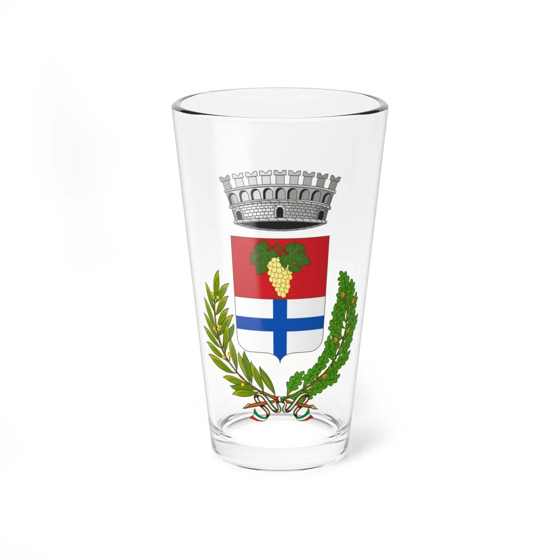 Sannicola-Stemma2 (Italy) (Coat of Arms) Pint Glass 16oz 16oz - Go Mug Yourself