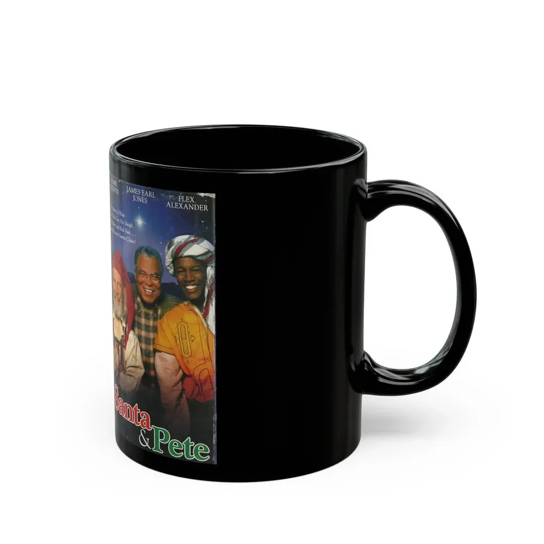 SANTA AND PETE (VHS COVER) - Black Coffee Mug - Go Mug Yourself