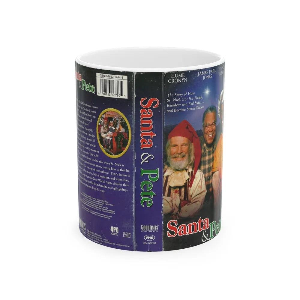 SANTA AND PETE (VHS COVER) - White Coffee Mug-11oz-Go Mug Yourself