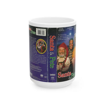 SANTA AND PETE (VHS COVER) - White Coffee Mug-15oz-Go Mug Yourself