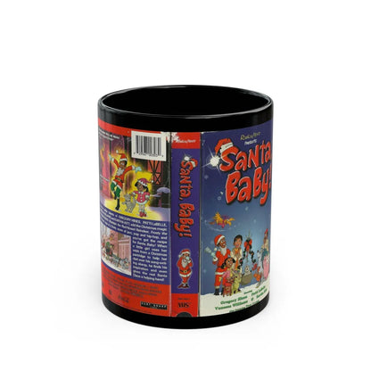 SANTA BABY (VHS COVER) - Black Coffee Mug-11oz-Go Mug Yourself