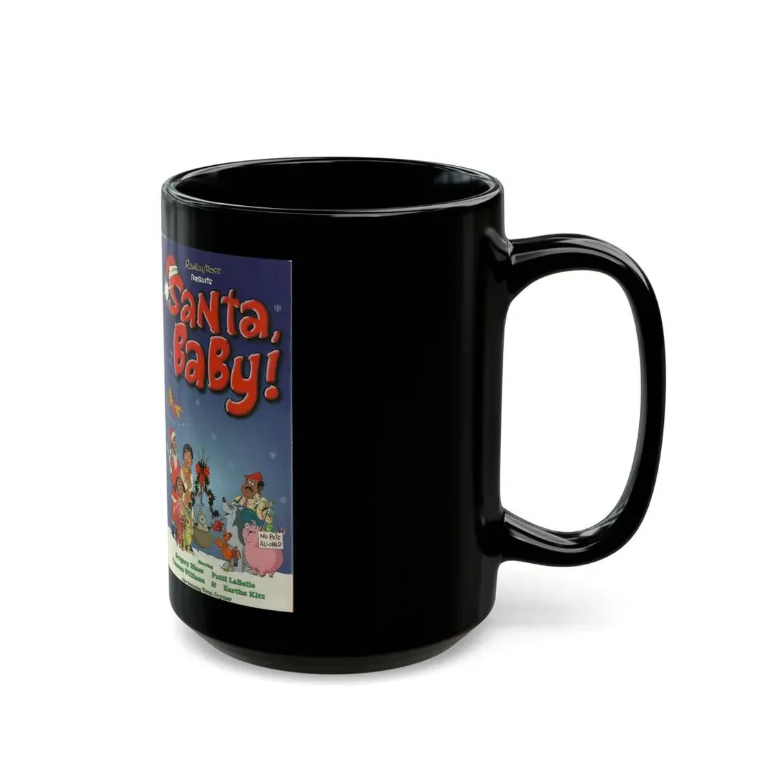 SANTA BABY (VHS COVER) - Black Coffee Mug - Go Mug Yourself