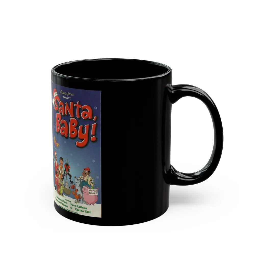 SANTA BABY (VHS COVER) - Black Coffee Mug-Go Mug Yourself