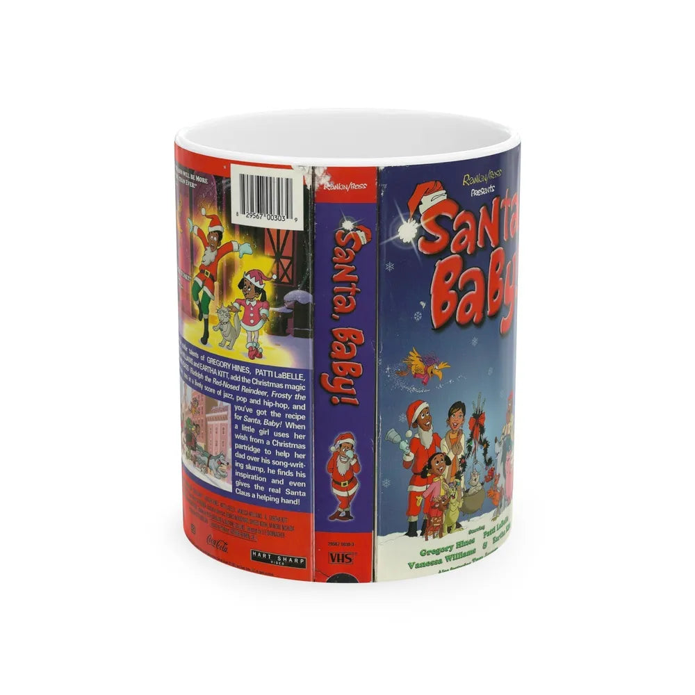 SANTA BABY (VHS COVER) - White Coffee Mug-11oz-Go Mug Yourself