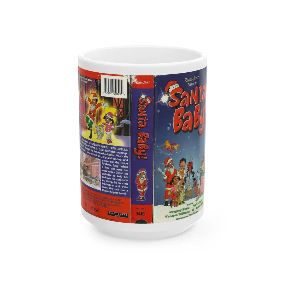 SANTA BABY (VHS COVER) - White Coffee Mug-15oz-Go Mug Yourself