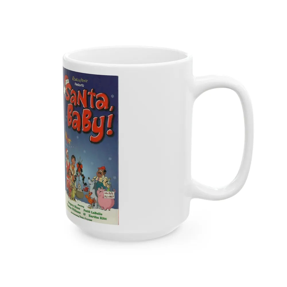 SANTA BABY (VHS COVER) - White Coffee Mug-Go Mug Yourself