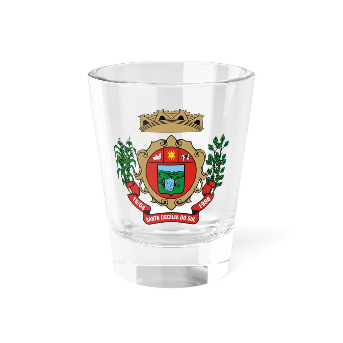 Santa cecilia do sul (Brazil) (Coat of Arms) Shot Glass 1.5oz 1.5oz - Go Mug Yourself