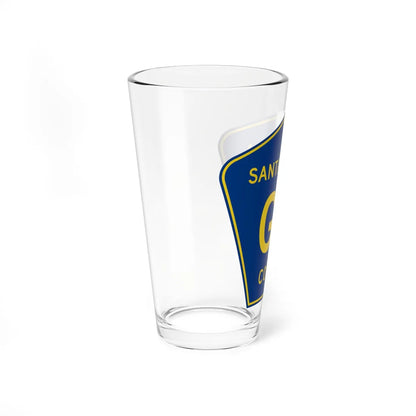 Santa Clara County G3 (California) (Road Sign) Pint Glass 16oz - Go Mug Yourself