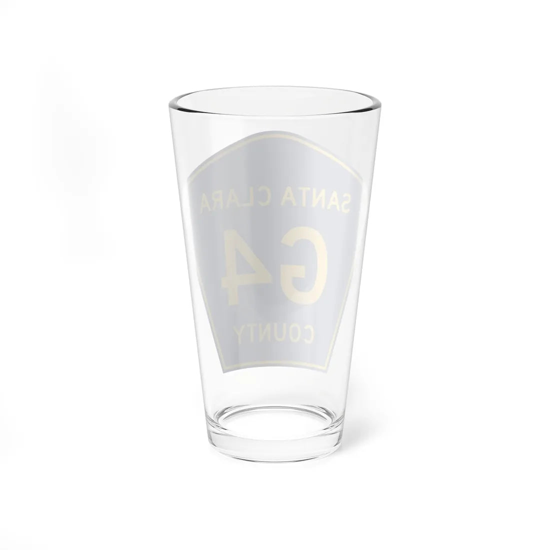 Santa Clara County G4 (California) (Road Sign) Pint Glass 16oz - Go Mug Yourself