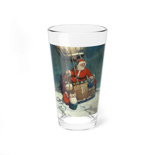 Santa Claus in a Hot Air Balloon, The Popular Magazine cover, December 7, 1928 (Magazine Illustration) Pint Glass 16oz-16oz-Go Mug Yourself