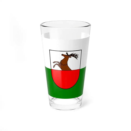 Santa Cristina Valgardena-Bandiera (Italy) Pint Glass 16oz 16oz - Go Mug Yourself