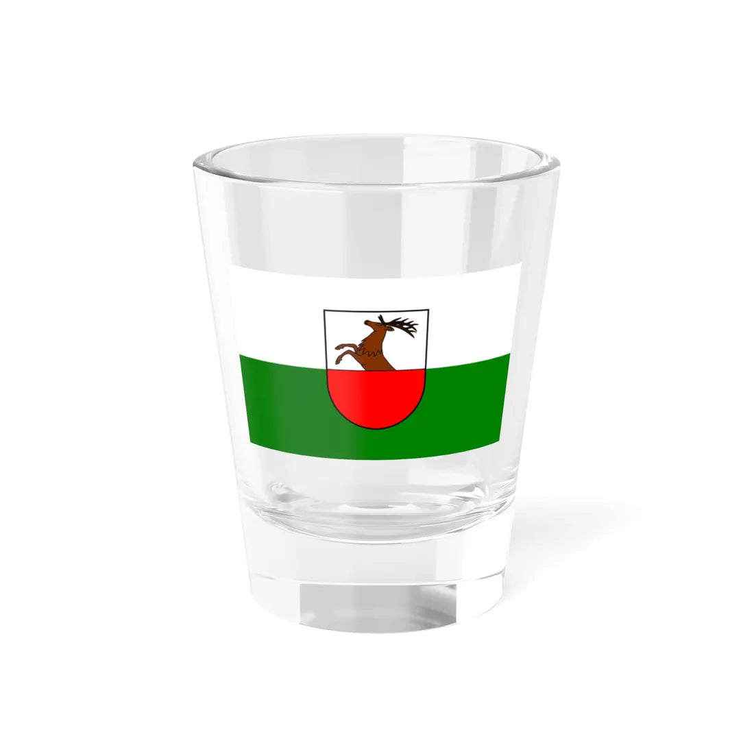 Santa Cristina Valgardena-Bandiera (Italy) Shot Glass 1.5oz 1.5oz - Go Mug Yourself