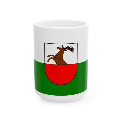 Santa Cristina Valgardena-Bandiera (Italy) White Coffee Mug 15oz - Go Mug Yourself