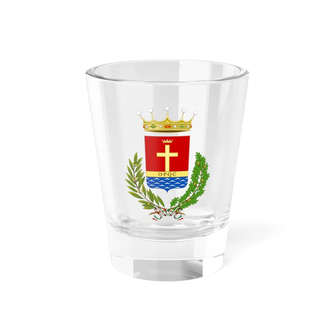 Santa Maria Capua Vetere-Stemma (Italy) (Coat of Arms) Shot Glass 1.5oz 1.5oz - Go Mug Yourself