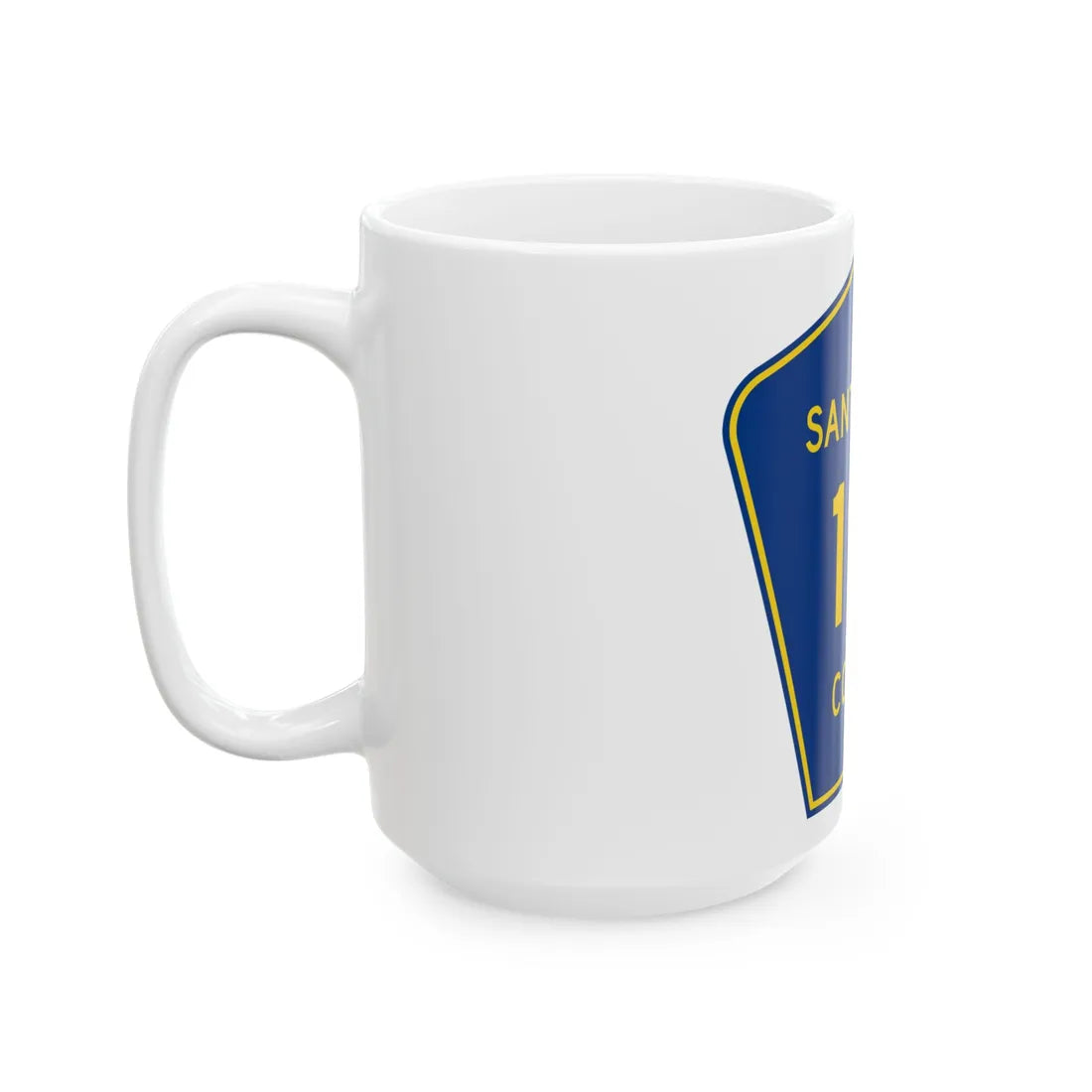 Santa Rosa County 191 (Florida) (Road Sign) White Coffee Mug - Go Mug Yourself