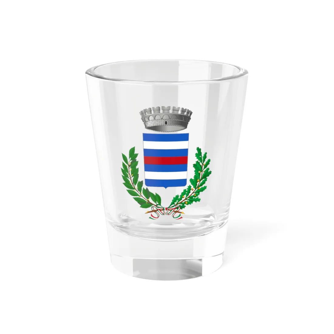 SantAngelo di Piove di Sacco-Stemma (Italy) (Coat of Arms) Shot Glass 1.5oz 1.5oz - Go Mug Yourself
