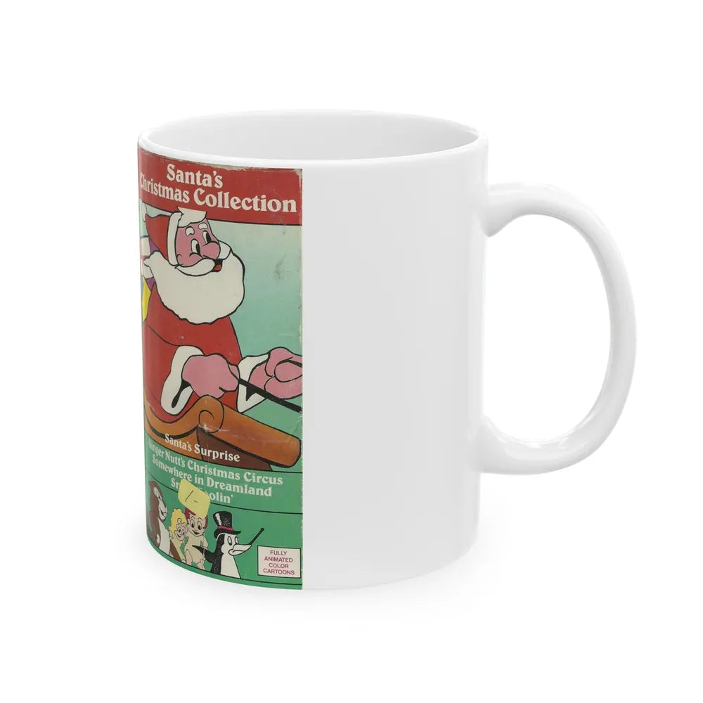 SANTAS CHRISTMAS COLLECTION KIDS KLASSICS (VHS COVER) - White Coffee Mug-Go Mug Yourself