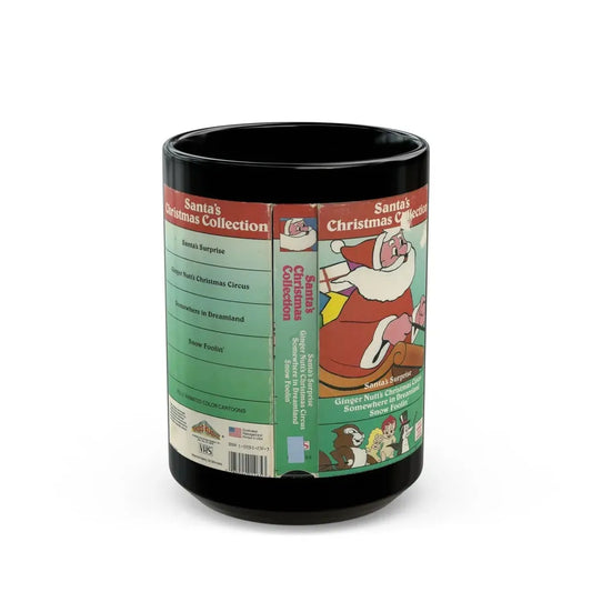 SANTAS CHRISTMAS COLLECTION (VHS COVER) - Black Coffee Mug 15oz - Go Mug Yourself