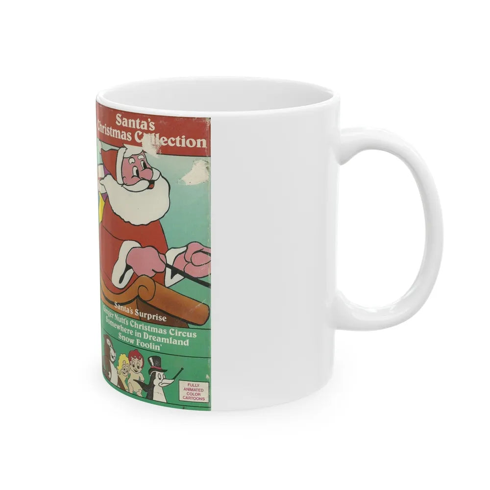 SANTAS CHRISTMAS COLLECTION (VHS COVER) - White Coffee Mug-Go Mug Yourself