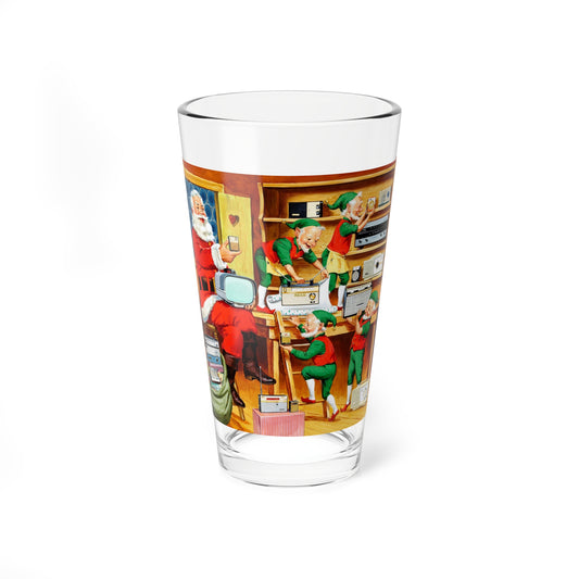 Santa's Helpers, Sony Electronics ad illustration (Magazine Illustration) Pint Glass 16oz-16oz-Go Mug Yourself