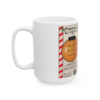 SANTAS SURPRISE CHRISTMAS CLASSICS (VHS COVER) - White Coffee Mug - Go Mug Yourself