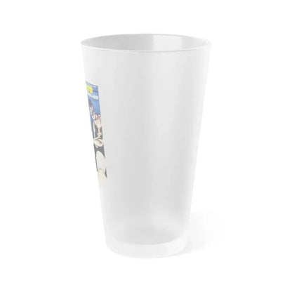 SANTO VS THE DIABOLICAL HATCHET 1965 Movie Poster - Frosted Pint Glass 16oz - Go Mug Yourself