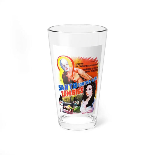 SANTO VS THE ZOMBIES (2) 1961 Movie Poster - Pint Glass 16oz 16oz - Go Mug Yourself