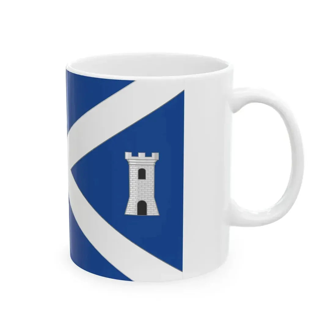 SantOmobono Terme-Bandiera (Italy) White Coffee Mug - Go Mug Yourself