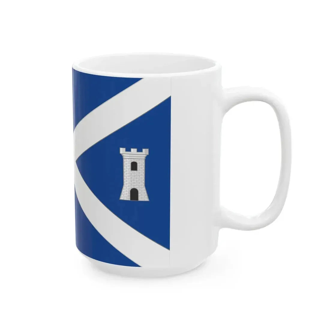 SantOmobono Terme-Bandiera (Italy) White Coffee Mug - Go Mug Yourself