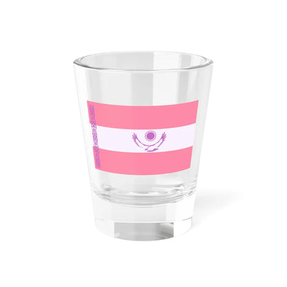 Sapphic pride flag of Kazakhstan (Kazakhstan) Shot Glass 1.5oz 1.5oz - Go Mug Yourself