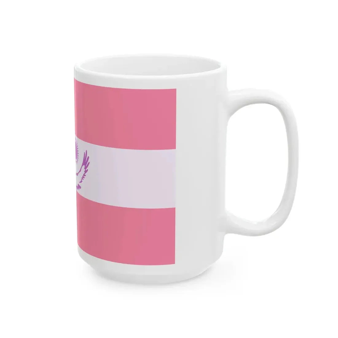 Sapphic pride flag of Kazakhstan (Kazakhstan) White Coffee Mug - Go Mug Yourself