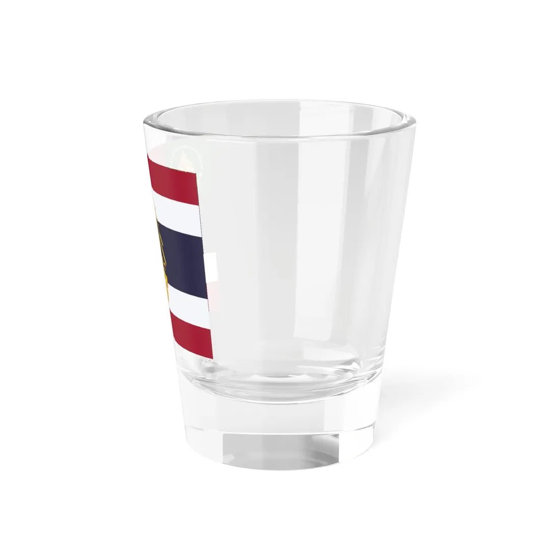 Saradul Dhvaj Regimental colours of the Royal Wild Tigers Ranger Regiment (Thailand) Shot Glass 1.5oz - Go Mug Yourself