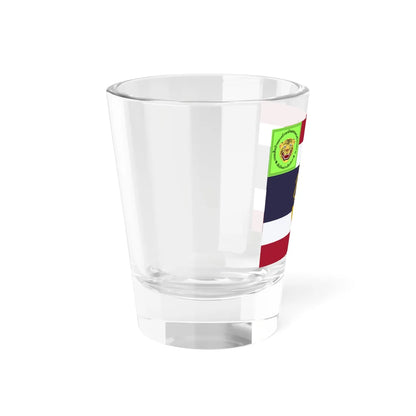 Saradul Dhvaj Regimental colours of the Wild Tigers Regiment of Nakhon Si Thammarat Territorial Defence (Cambodia) Shot Glass 1.5oz - Go Mug Yourself
