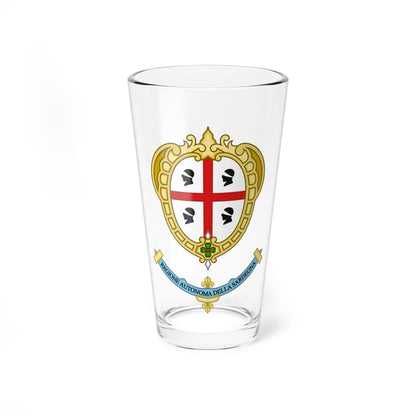 Sardegna-Stemma (Italy) (Coat of Arms) Pint Glass 16oz 16oz - Go Mug Yourself