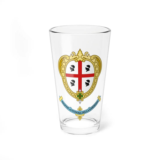 Sardegna-Stemma (Italy) (Coat of Arms) Pint Glass 16oz 16oz - Go Mug Yourself