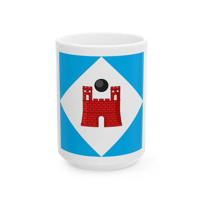 Saronno-Bandiera (Italy) White Coffee Mug 15oz - Go Mug Yourself
