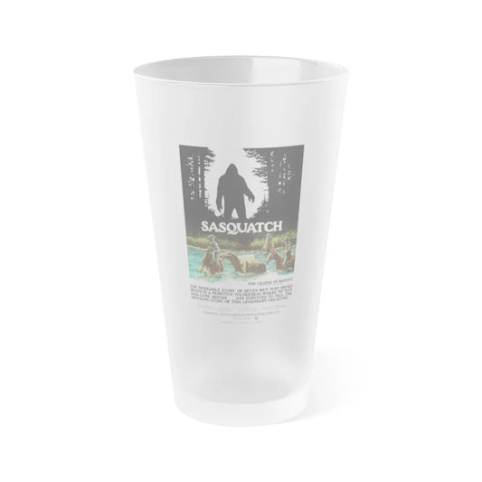 SASQUATCH 1976 Movie Poster - Frosted Pint Glass 16oz-16oz-Frosted-Go Mug Yourself