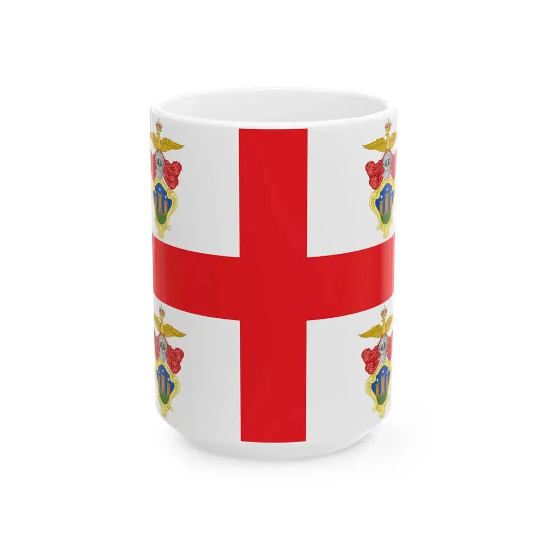 Sassello-Bandiera (Italy) White Coffee Mug 15oz - Go Mug Yourself