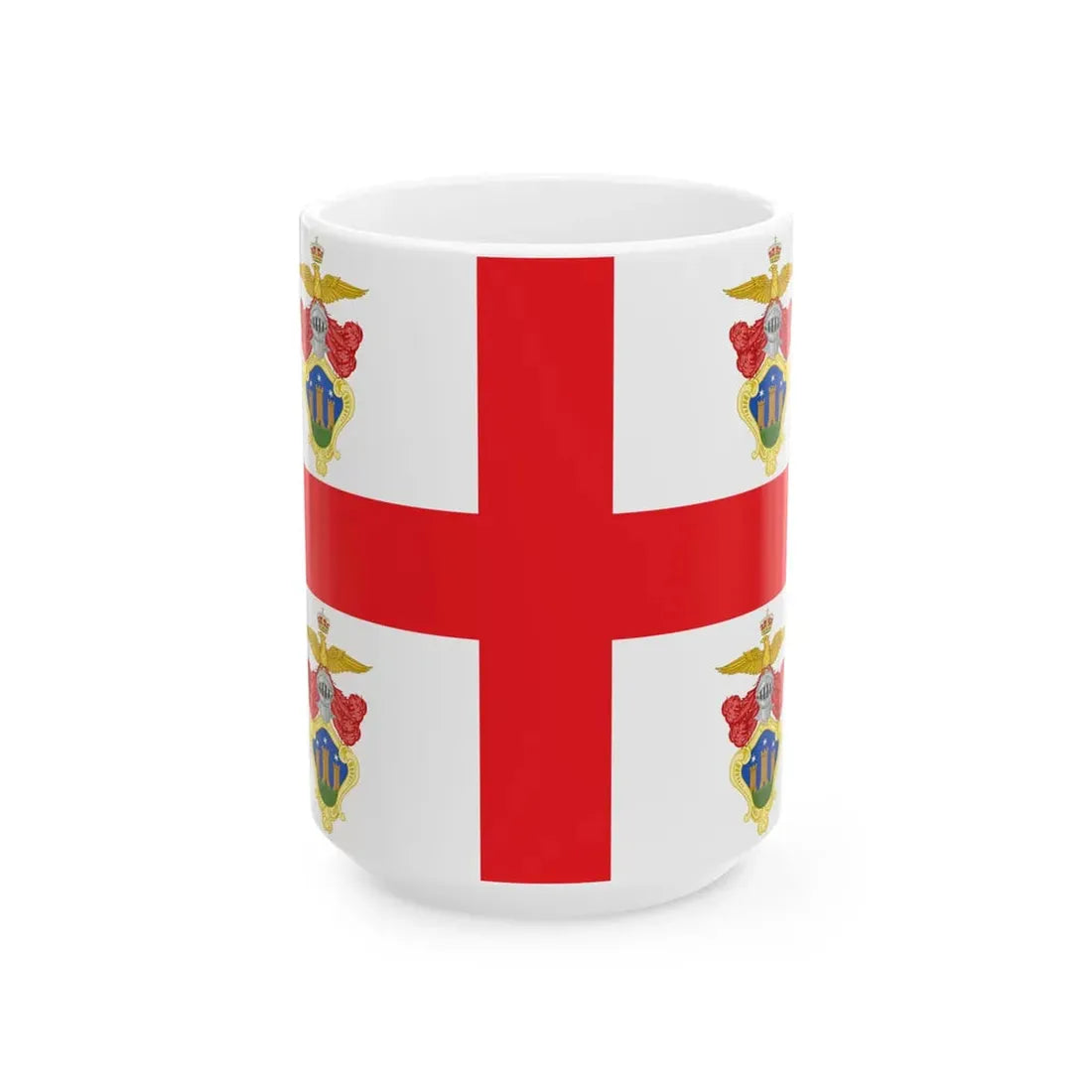 Sassello-Bandiera (Italy) White Coffee Mug 15oz - Go Mug Yourself