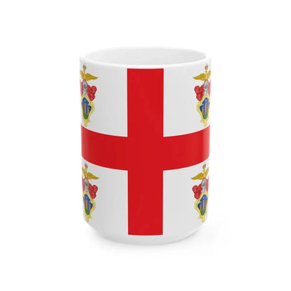Sassello-Bandiera (Italy) White Coffee Mug 15oz - Go Mug Yourself