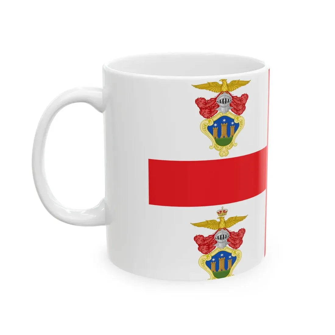 Sassello-Bandiera (Italy) White Coffee Mug - Go Mug Yourself