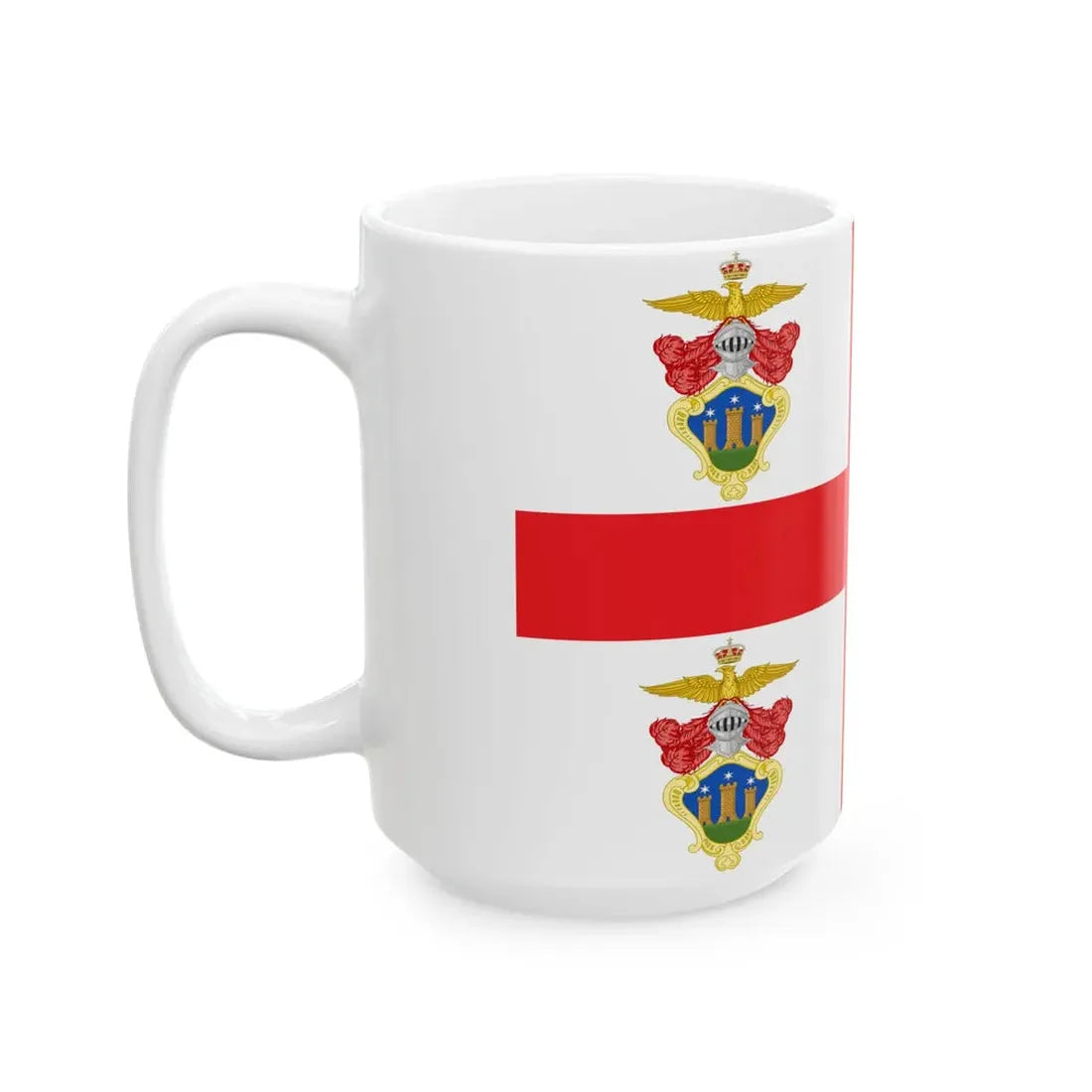 Sassello-Bandiera (Italy) White Coffee Mug - Go Mug Yourself