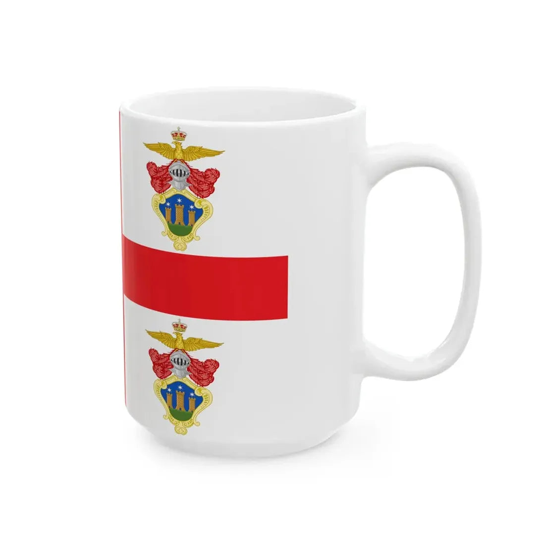 Sassello-Bandiera (Italy) White Coffee Mug - Go Mug Yourself
