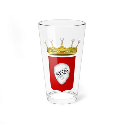 Sassoferrato-Stemma (Italy) (Coat of Arms) Pint Glass 16oz 16oz - Go Mug Yourself