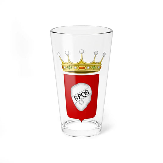 Sassoferrato-Stemma (Italy) (Coat of Arms) Pint Glass 16oz 16oz - Go Mug Yourself