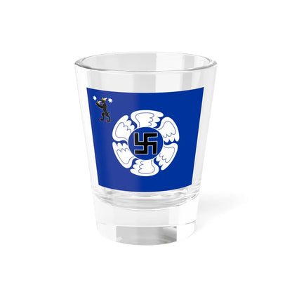Satakunnan Lennoston lippu (Finland) Shot Glass 1.5oz 1.5oz - Go Mug Yourself