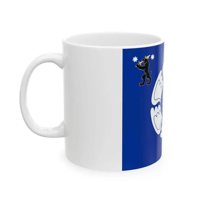Satakunnan Lennoston lippu (Finland) White Coffee Mug - Go Mug Yourself