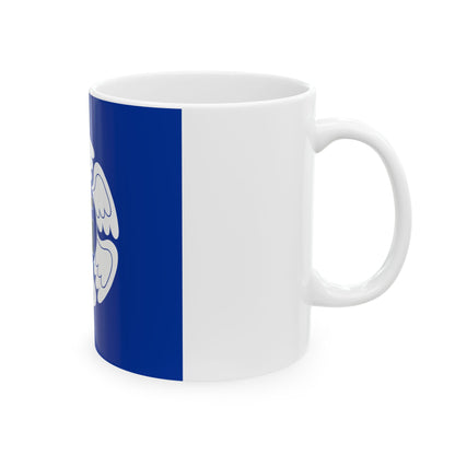 Satakunnan Lennoston lippu (Finland) White Coffee Mug-Go Mug Yourself