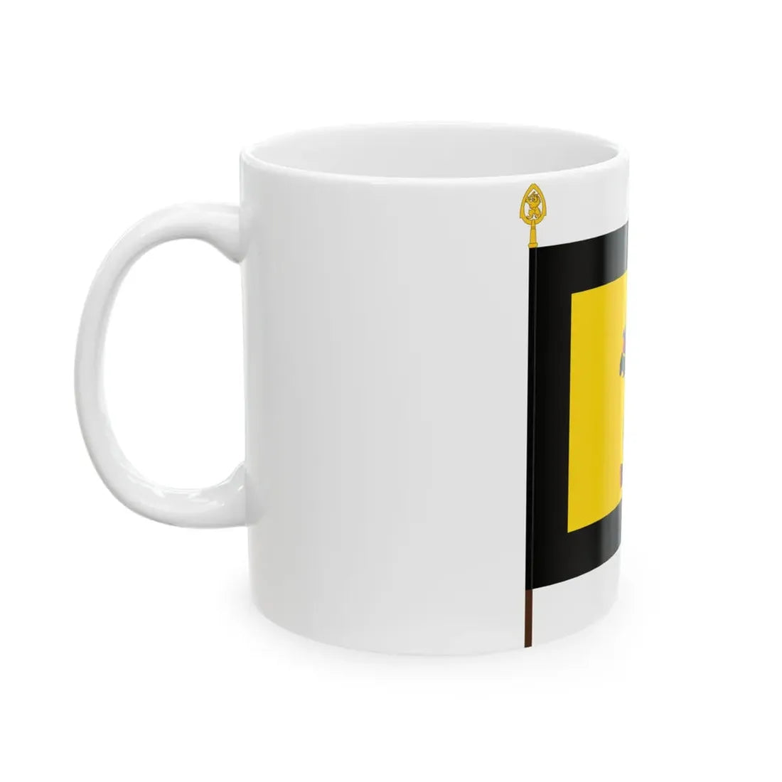 Satakunnan pioneeri- ja viestipataljoonan lippu (Finland) White Coffee Mug - Go Mug Yourself