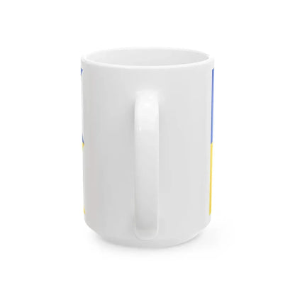 Satakunta-flag (Finland) White Coffee Mug - Go Mug Yourself
